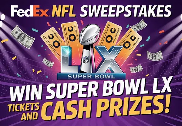 FedEx NFL game tickets sweepstakes USA 2025 1 FedEx NFL game tickets sweepstakes USA 2025
